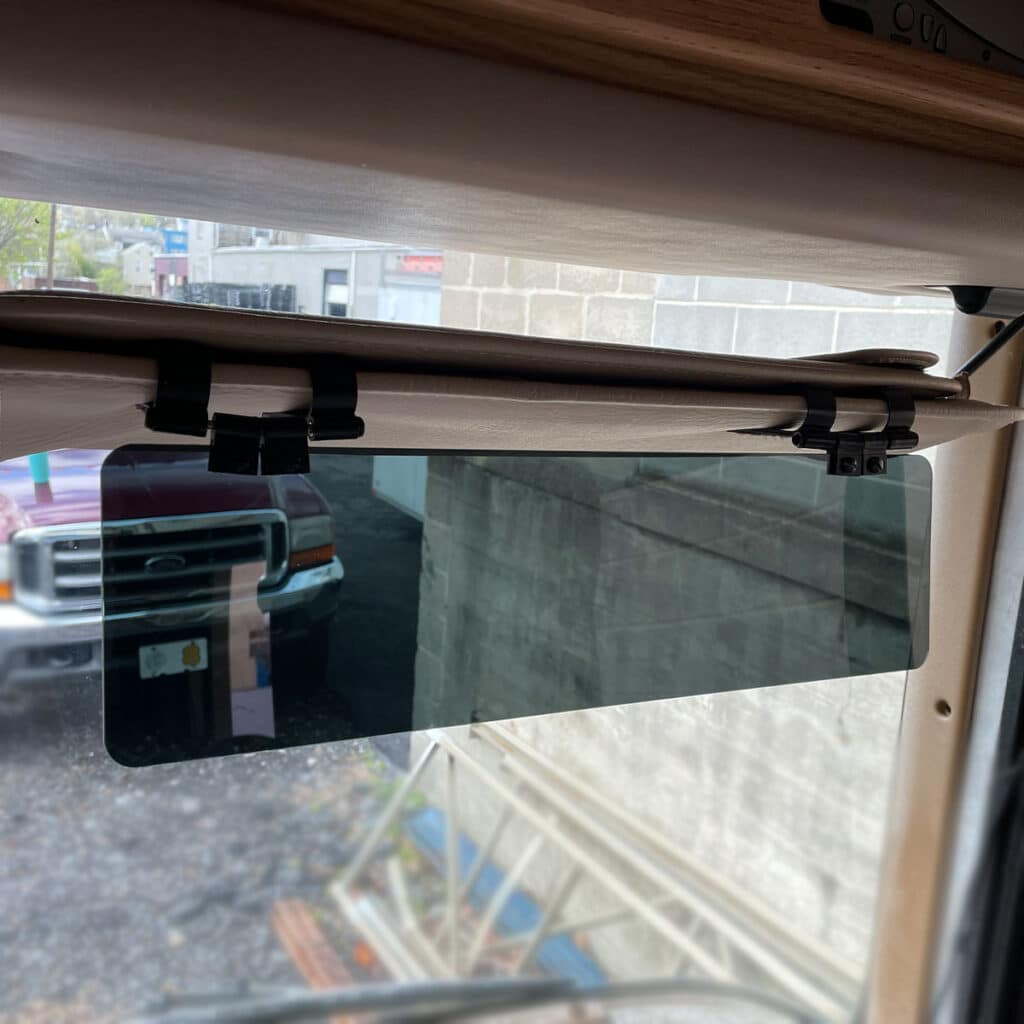 Polarized Truck Sun Visor Extender RV's & Trucks Glare Guard