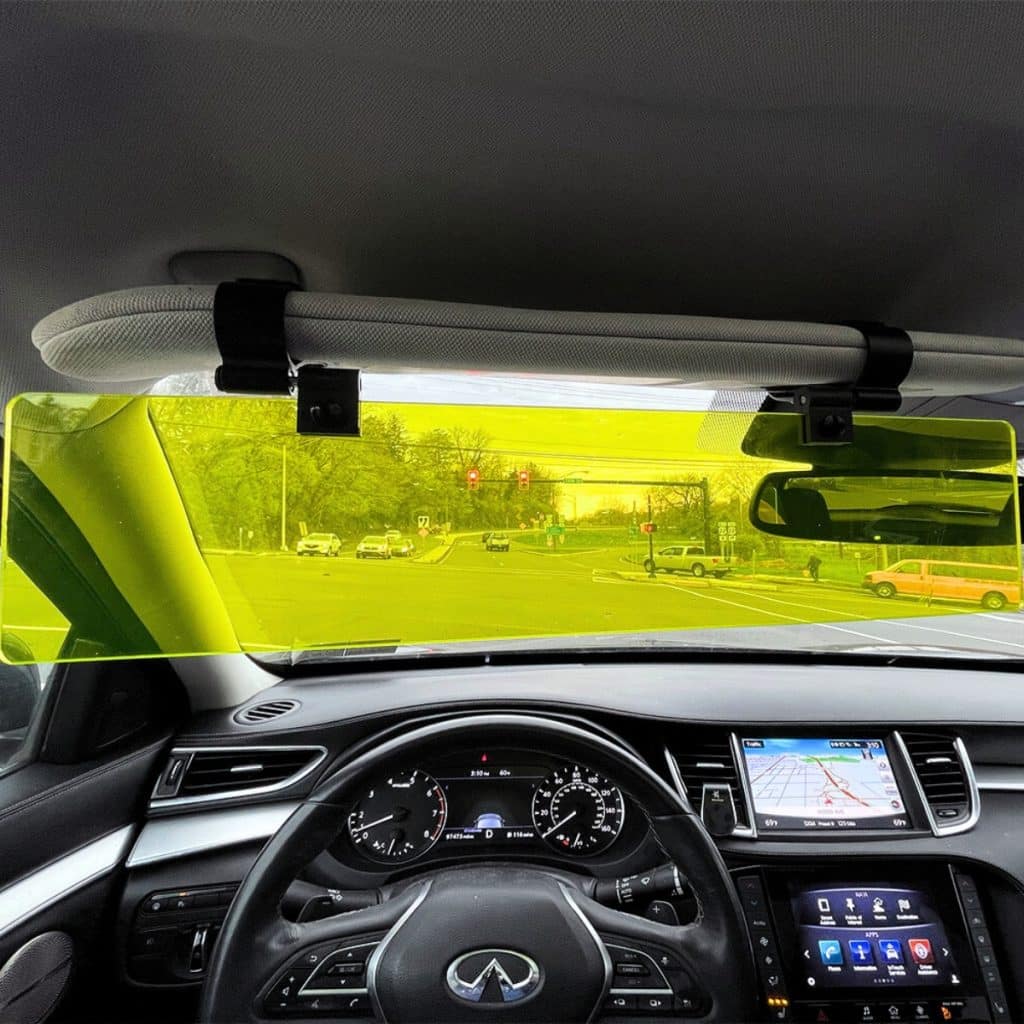 Hyper Bright Night Driving Visor Eliminate Headlight Glare Glare Guard